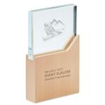 ZEAL Award plaque Timber