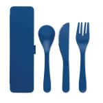 RIGATA Cutlery set recycled PP Aztec blue