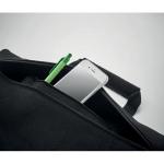 TAPLA RPET felt zippered laptop bag Black