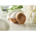 SOFT LUX Lip balm in round bamboo case Timber