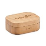 JAZZ BAMBOO TWS earbuds in bamboo case Timber
