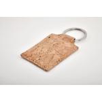 CONCON Rectangular cork key ring Fawn