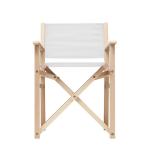 RIMIES Foldable wooden beach chair White