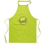 KITAB Kitchen apron in cotton Lime