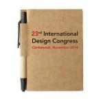 CARTOPAD Recycled notebook with pen Black