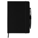 NOTAPLUS A5 notebook with pen 72 lined Black