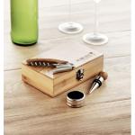 SONOMA Wine set in bamboo box Timber