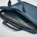 STOCKHOLM Laptop bag in 2 tone 360d Aztec blue