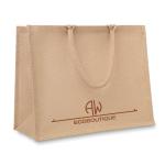 BRICK LANE Jute Shopping Tasche Beige