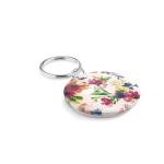 PIN KEY Small pin button key ring White