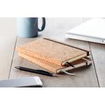 SUBER A5 cork notebook 96 lined Black