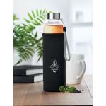 UTAH TEA Single wall glass bottle 500ml Black