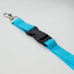 WIDE LANY Lanyard mit Metallkarabiner Türkis