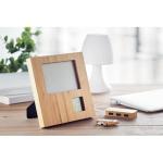ZENFRAME Photo frame with weather statio Timber