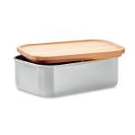 SAVANNA Lunchbox Edelstahl 600ml Holz