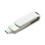 USB Stick Twist Metal 4-in-1 Silber | 8 GB