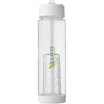 Tutti frutti 740 ml Tritan™ Sportflasche mit Infuser Transparent weiß