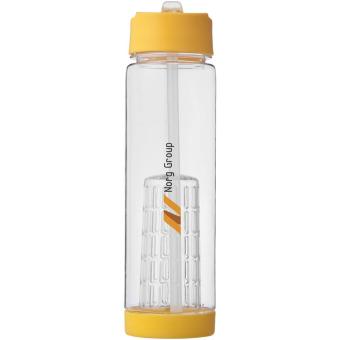 Tutti-frutti 740 ml Tritan™ infuser sport bottle Transparent yellow