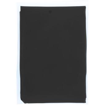 Ziva disposable rain poncho with storage pouch Black
