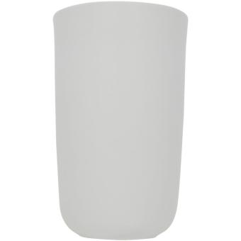 Mysa 400 ml doppelwandiger Keramikbecher Weiß