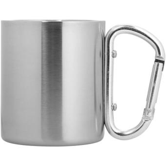 Alps 200 ml insulated mug with carabiner Silver