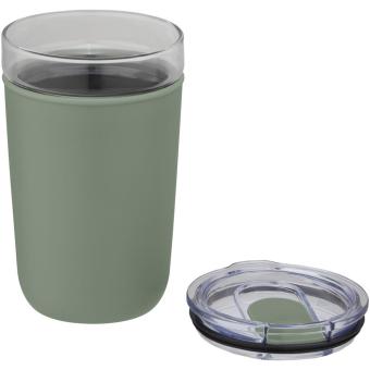 Bello 420 ml glass tumbler with recycled plastic outer wall Mint