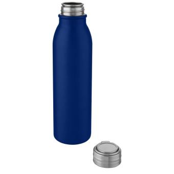 Harper 700 ml stainless steel water bottle with metal loop Corporate blue