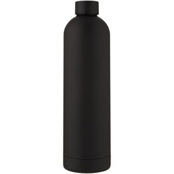 Spring 1 L copper vacuum insulated bottle Black