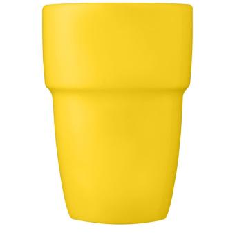 Staki 4-piece 280 ml stackable mug gift set Yellow