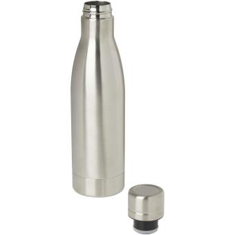 Vasa RCS-zertifizierte Kupfer-Vakuum Isolierflasche aus recyceltem Edelstahl, 500 ml Silber