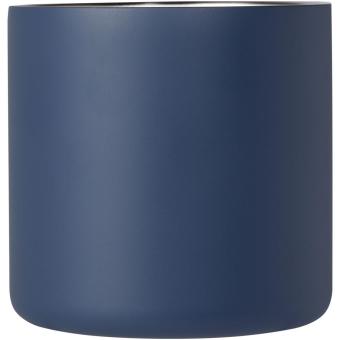 Bjorn 360 ml RCS certified recycled stainless steel mug with copper vacuum insulation Dark blue