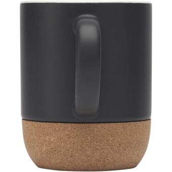 Billie 300 ml Keramiktasse mit Korkdetails Schwarz