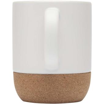 Billie 300 ml Keramiktasse mit Korkdetails Weiß