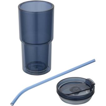 Archer 480 ml double wall plastic tumbler Ocean