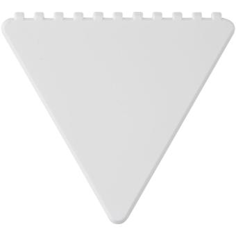 Frosty triangular recycled plastic ice scraper White