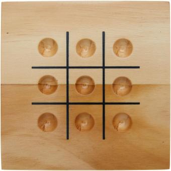 Strobus Tic-Tac-Toe Spiel aus Holz Natur