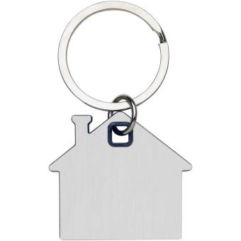 Nook house-shaped keychain Aztec blue