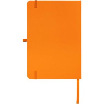 Teak A5 Hardcover Notizbuch, liniert, aus recyceltem Material Orange