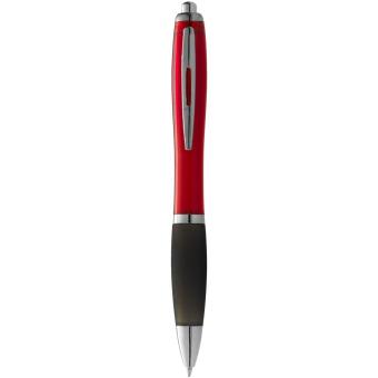 Nash ballpoint pen coloured barrel and black grip Red/black