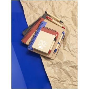 Zuse A7 recycled jotter notepad with pen, nature Nature,red