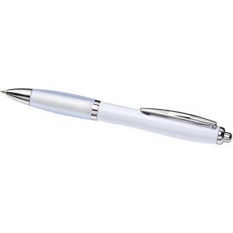 Nash Kugelschreiber mit farbigem Schaft und Griff Weiß
