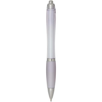 Nash RCS recycled plastic ballpoint pen with coloured barrel and grip (blue ink) Lilac