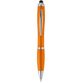 Nash stylus ballpoint pen with coloured grip Orange