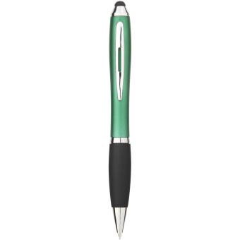 Nash Stylus Kugelschreiber farbig mit schwarzem Griff, grün Grün, schwarz
