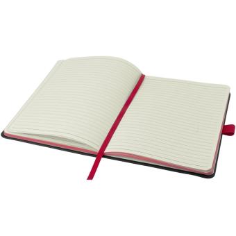 Colour-edge A5 hard cover notebook Black/red