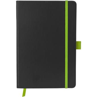 Colour-Edge A5 Hard Cover Notizbuch, schwarz Schwarz, limone