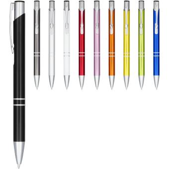 Moneta anodized aluminium click ballpoint pen Aztec blue