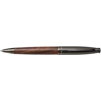 Loure wood barrel ballpoint pen (black ink) Black/brown