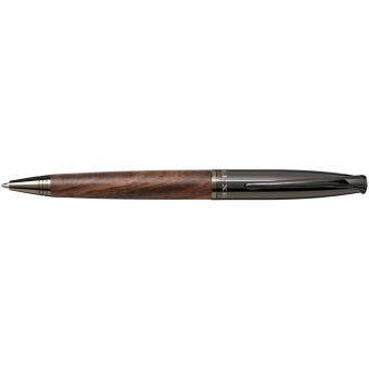 Loure wood barrel ballpoint pen Black/brown