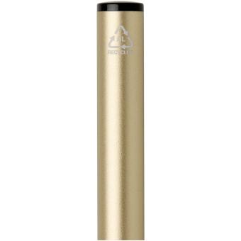 Verton recycled aluminium twist ballpoint pen with sleeve (blue ink) Gold